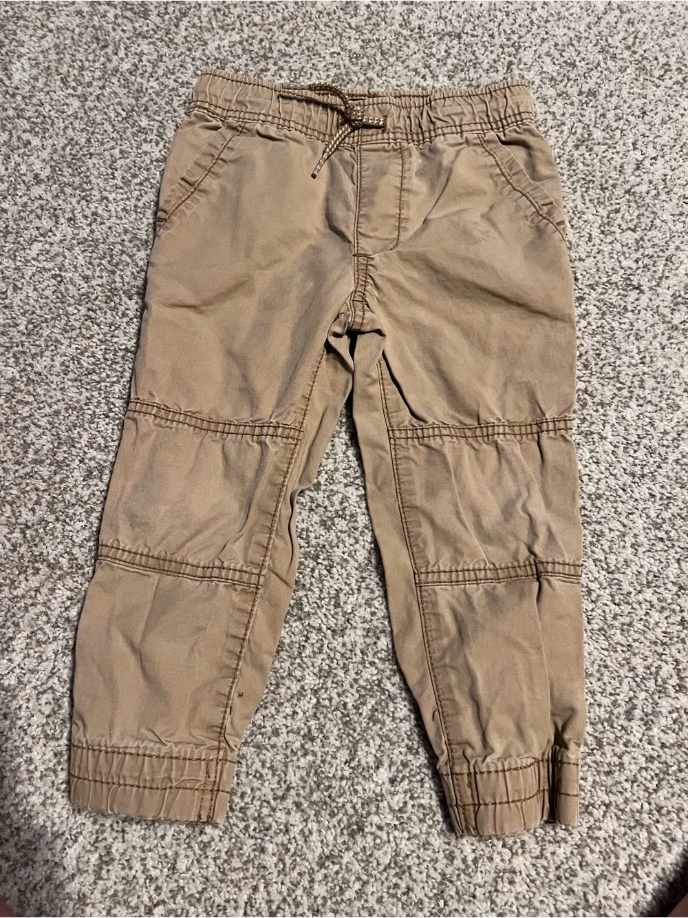 OshKosh B'gosh Tan Elastic Waist Cargo Joggers